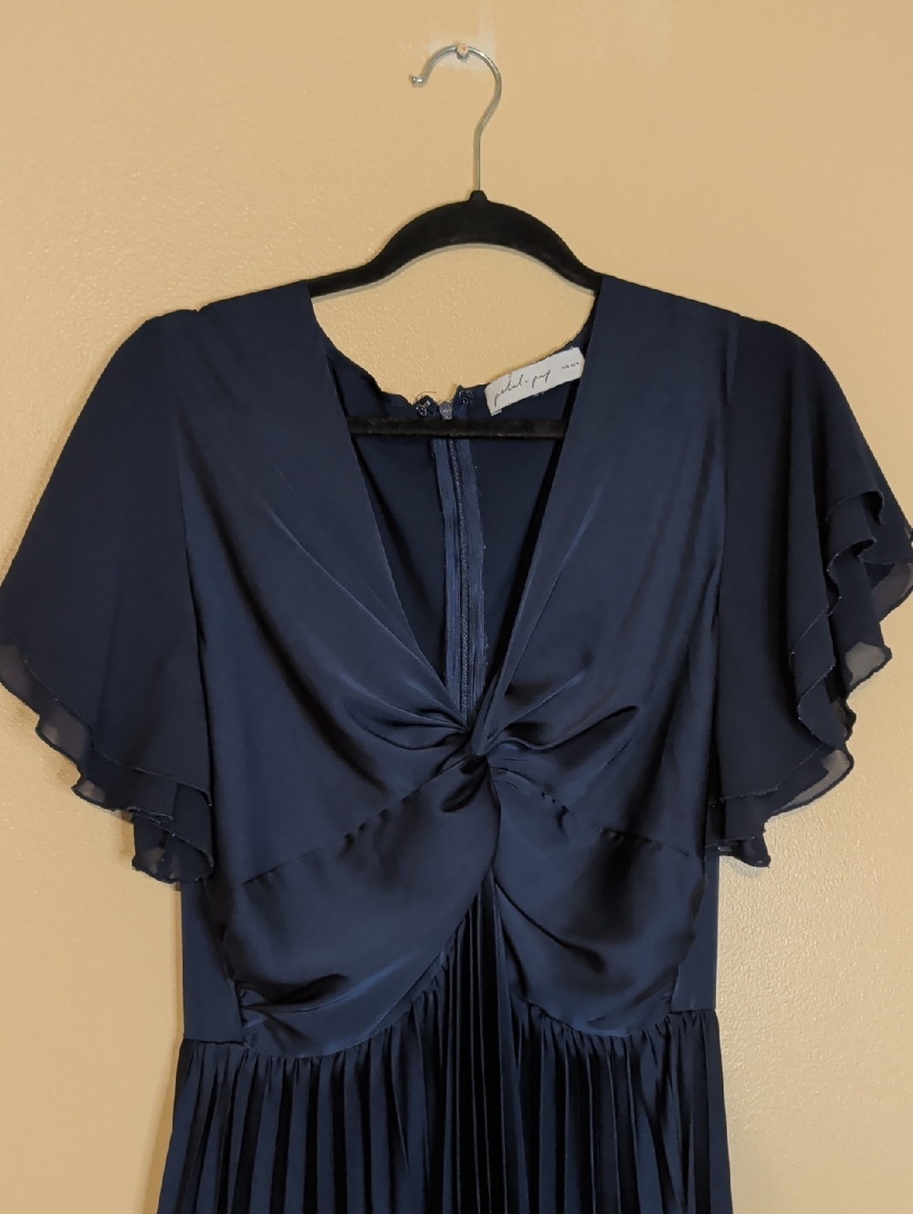 Petal & Pup • Nova Flutter Sleeve Midi Dress Navy Size XL - Picture 6 of 16
